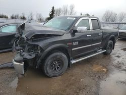 Salvage trucks for sale at Bowmanville, ON auction: 2015 Dodge 1500 Laramie