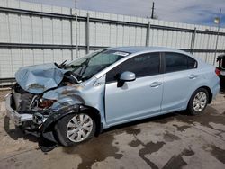 Salvage cars for sale from Copart Littleton, CO: 2012 Honda Civic LX