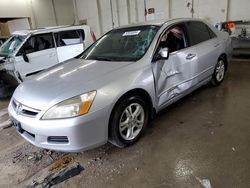 Salvage cars for sale from Copart Madisonville, TN: 2007 Honda Accord SE