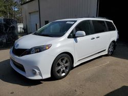Salvage cars for sale at Ham Lake, MN auction: 2014 Toyota Sienna Sport