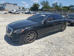 Salvage cars for sale from Copart Opa Locka, FL: 2019 Mercedes-Benz S 560