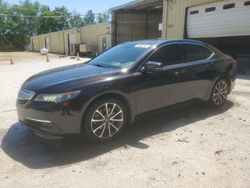 Salvage cars for sale at Knightdale, NC auction: 2015 Acura TLX Tech