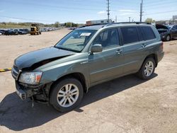 Salvage cars for sale from Copart Colorado Springs, CO: 2007 Toyota Highlander Hybrid