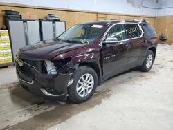 Salvage cars for sale at Kincheloe, MI auction: 2020 Chevrolet Traverse LT