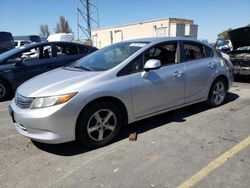 Salvage cars for sale from Copart Hayward, CA: 2012 Honda Civic Natural GAS