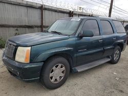 Salvage cars for sale at Los Angeles, CA auction: 2002 Cadillac Escalade Luxury
