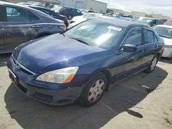 Salvage cars for sale from Copart Martinez, CA: 2007 Honda Accord LX