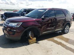 Salvage cars for sale from Copart Grand Prairie, TX: 2018 Ford Explorer XLT