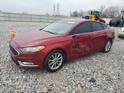 Salvage cars for sale at Barberton, OH auction: 2017 Ford Fusion SE