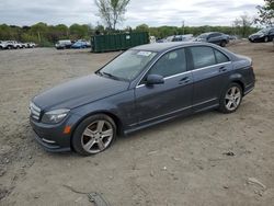 Mercedes-Benz C 300 4matic salvage cars for sale: 2011 Mercedes-Benz C 300 4matic