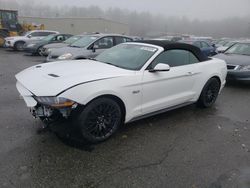 Salvage cars for sale at Exeter, RI auction: 2019 Ford Mustang GT