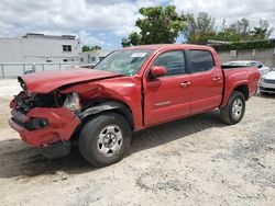Salvage cars for sale from Copart Opa Locka, FL: 2016 Toyota Tacoma Double Cab