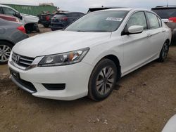 Salvage cars for sale at Elgin, IL auction: 2013 Honda Accord LX