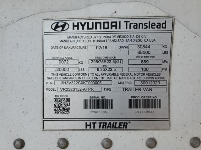 2019 Hyundai Reefer