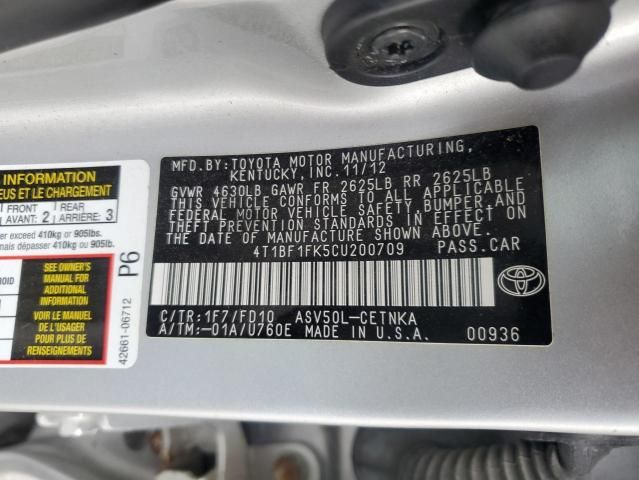 2012 Toyota Camry Base