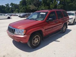 Salvage cars for sale from Copart Ocala, FL: 2002 Jeep Grand Cherokee Laredo