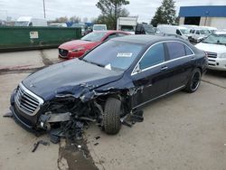 Salvage cars for sale at Woodhaven, MI auction: 2016 Mercedes-Benz S 550
