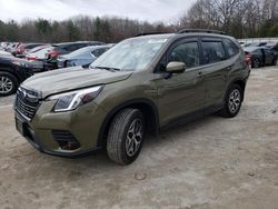 Salvage cars for sale at North Billerica, MA auction: 2023 Subaru Forester Premium