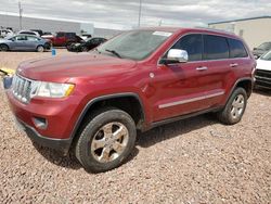 Jeep Grand Cherokee Overland salvage cars for sale: 2012 Jeep Grand Cherokee Overland