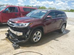 Salvage cars for sale at Louisville, KY auction: 2019 Toyota Highlander Limited