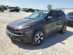 Jeep Cherokee Trailhawk salvage cars for sale: 2017 Jeep Cherokee Trailhawk