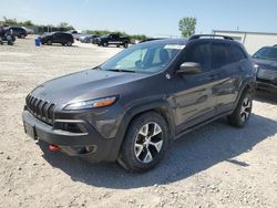 Jeep salvage cars for sale: 2017 Jeep Cherokee Trailhawk