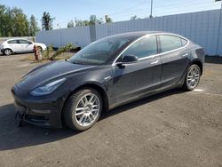 Salvage cars for sale at Portland, OR auction: 2018 Tesla Model 3