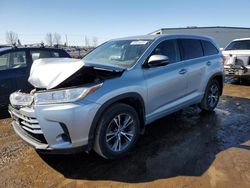 Salvage cars for sale from Copart Rocky View County, AB: 2017 Toyota Highlander LE