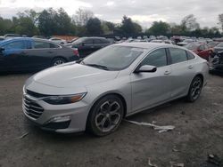 Chevrolet salvage cars for sale: 2020 Chevrolet Malibu LT