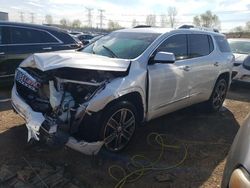 Salvage cars for sale from Copart Elgin, IL: 2017 GMC Acadia Denali