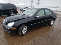 Salvage cars for sale at Elgin, IL auction: 2007 Mercedes-Benz C 280 4matic