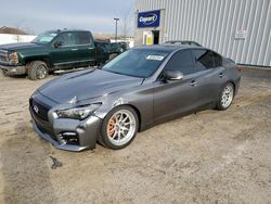 Salvage cars for sale at Mcfarland, WI auction: 2015 Infiniti Q50 Base