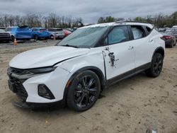 Salvage cars for sale from Copart Baltimore, MD: 2019 Chevrolet Blazer RS