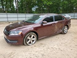 Salvage cars for sale from Copart Austell, GA: 2013 Volkswagen Passat SE