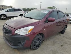 Salvage cars for sale from Copart Wilmer, TX: 2020 Mitsubishi Mirage G4 ES