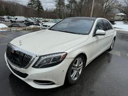 Salvage cars for sale at North Billerica, MA auction: 2015 Mercedes-Benz S 550 4matic