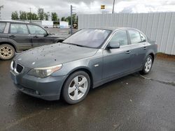 BMW 5 Series salvage cars for sale: 2007 BMW 525 XI