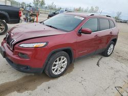 Salvage cars for sale at Pekin, IL auction: 2016 Jeep Cherokee Latitude