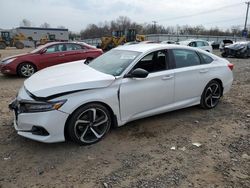 Salvage cars for sale at Hillsborough, NJ auction: 2021 Honda Accord Sport SE