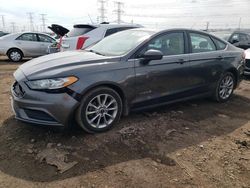 Vehiculos salvage en venta de Copart Elgin, IL: 2017 Ford Fusion SE Hybrid