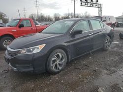Salvage cars for sale from Copart Columbus, OH: 2016 Honda Accord LX