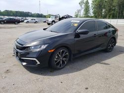 Salvage cars for sale at Dunn, NC auction: 2021 Honda Civic LX