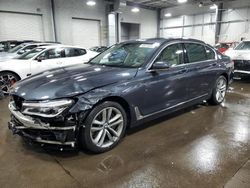 Salvage cars for sale from Copart Ham Lake, MN: 2016 BMW 750 XI