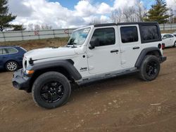 Salvage cars for sale at Davison, MI auction: 2021 Jeep Wrangler Unlimited Sport