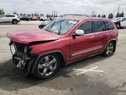 Salvage cars for sale from Copart Rancho Cucamonga, CA: 2011 Jeep Grand Cherokee Overland