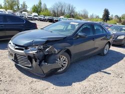 Salvage cars for sale from Copart Portland, OR: 2016 Toyota Camry LE