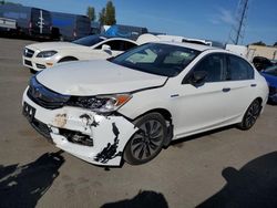 Salvage cars for sale at Hayward, CA auction: 2017 Honda Accord Hybrid