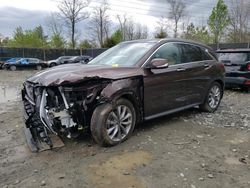 Salvage cars for sale from Copart Waldorf, MD: 2020 Infiniti QX50 Pure