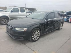 Salvage cars for sale at Grand Prairie, TX auction: 2015 Audi A4 Premium