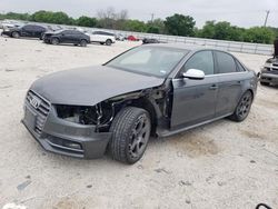 Salvage cars for sale at San Antonio, TX auction: 2016 Audi S4 Premium Plus